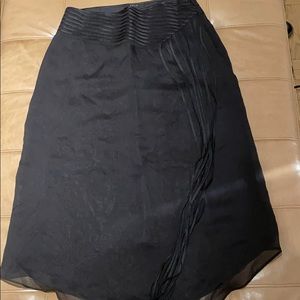 Saja black skirt 100% silk size 4